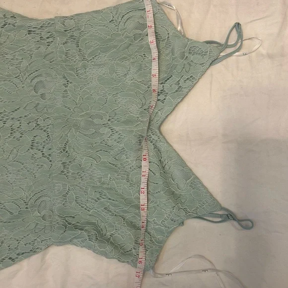 ❤️Mint Green Lace Maxi Dress - Picture 6 of 7